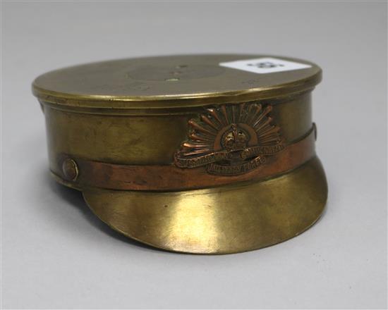 A WWI Australian commonwealth military forces shell case cap